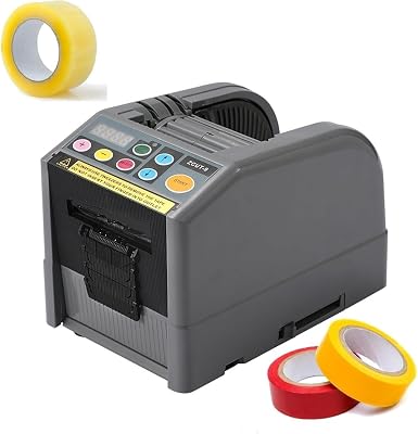 Automatic Tape Dispenser, Electric Tape Cutter, Cutting Various Tapes with 6-60mm Width, Manual & Auto Modes, 999mm MAX Cutting Length