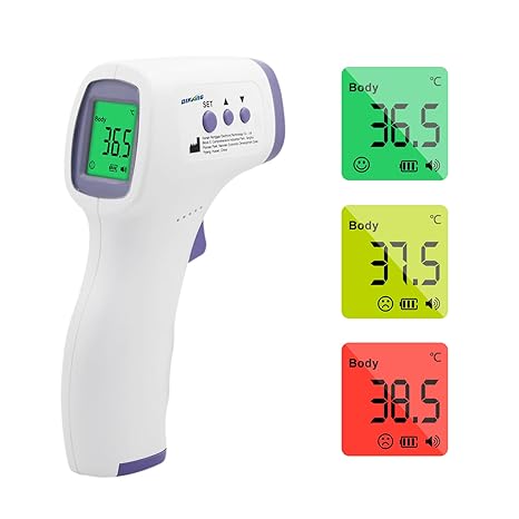 No Touch Forehead Thermometer for Adults and Kids Infrared Digital Thermometer Touchless Baby Thermometer Accurate Fast Readings for Home Use Family Healthcare Temperature Measurement