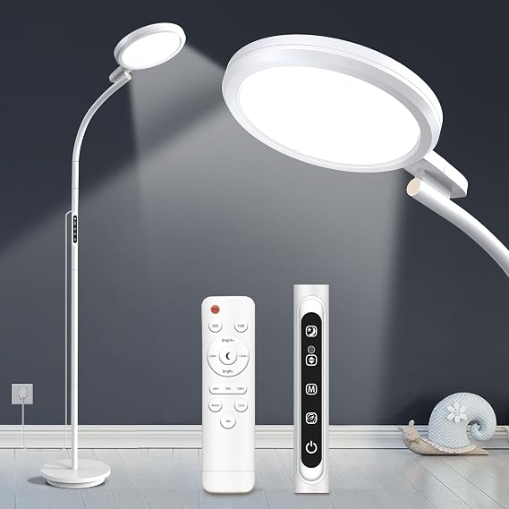 Light Therapy Lamp 10000 Lux, LED UV-Free Sunlight Lamp