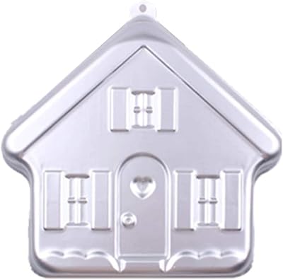 8.5 Inch House Shaped Aluminum 3D Baking Mould Cake Mold Tin Birthday Cake Pan - House
