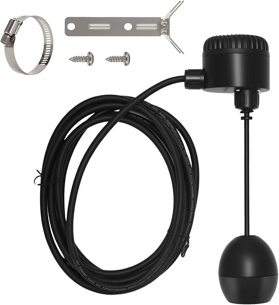 Vertical Float Switch with 12FT Cable (Plug Not Included), Mechanical Sump Pump Float Switch for Sump pump, Basement Sump basin, Pumps & Plumbing Equipment