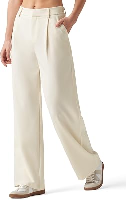 Willit Womens Work Pants Wide Leg Dress Pants High Waisted Casual Business Office Pants Slacks 2931