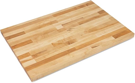 Relius Solutions 1-3/4" Butcher Block Maple Top by John Boos - 120X30" - Square Edge