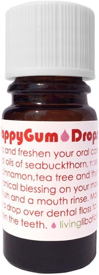 Living Libations - Organic Happy Gum Drops Tooth Serum for Clean Smiles | Natural, Wildcrafted, Vegan Clean Beauty (0.5 fl oz | 15 ml)