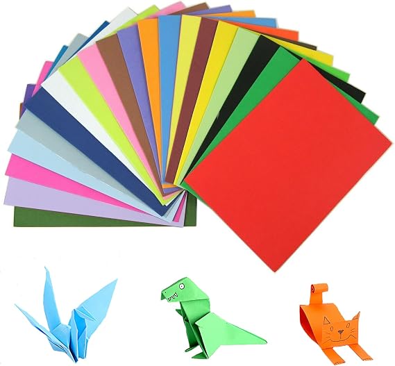 A4 Coloured Card Pack of 100 Sheets - Assorted Colours - 230gm Crafting Paper - DIY Arts & Handmade Cards