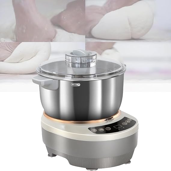 Dough Maker with Ferment Function - 5L/7L 304 Stainless Mixer, Microcomputer Timing & Face-Up Touch Panel - Large Capacity- Perfect for Baking,5L
