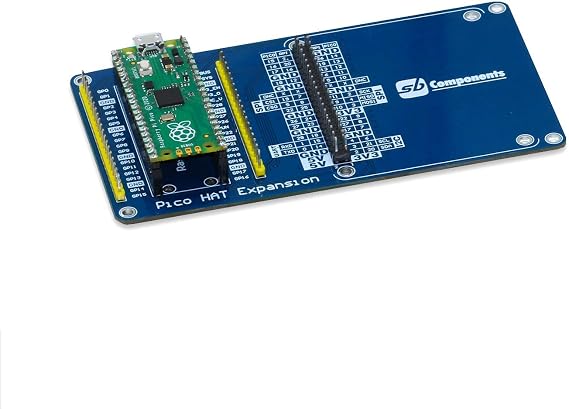 sb components Raspberry Pi Pico Board with Raspberry Pi Pico HAT Expansion, Multi-purpose I/O Expansion Board Raspberry Pi Pico Kit (Pico HAT Expansion)