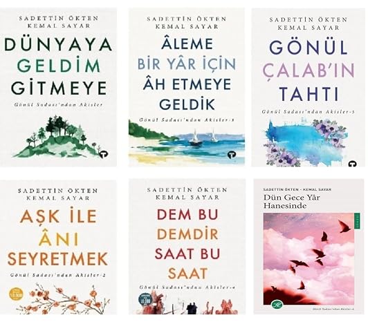 Gönül Sadası'ndan Akisler ( Dem Bu Demdir Saat Bu Saat + Dünyaya Geldim Gitmeye + Aşk ile Anı Seyretmek + Aleme Bir Yar İçin Ah Etmeye Geldik + Gönül Çalab'ın Tahtı + Dün Gece Yar Hanesinde ) 6 kitap