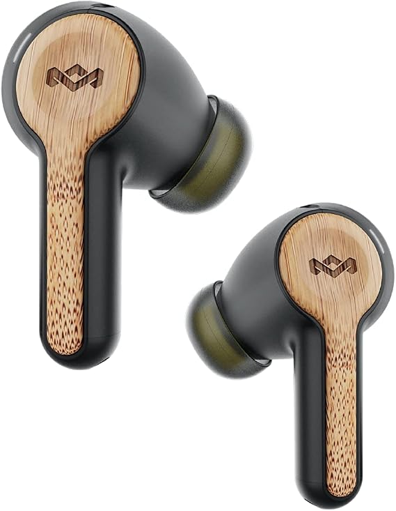 Marley Rebel kulak içi Bluetooth kulaklık, sürdürülebilir üretim, kablosuz ses, şarj edilebilir ve dokunmatik kontrol fonksiyonlu, 30 saat çalma süresi, şık ve taşınabilir şarj kılıfı il
