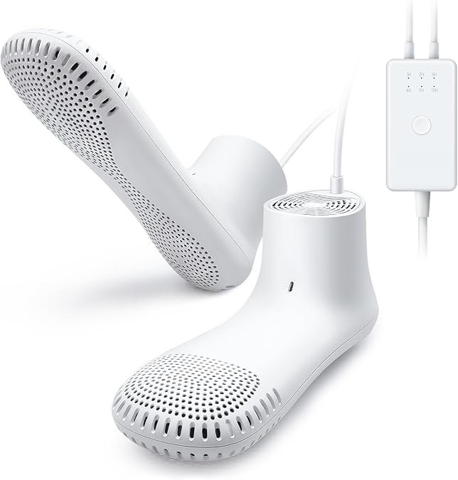 Shoe Dryer Electric Boot Dryer Shoe Warmer Boot Warmer Ozone Deodoriser with Timer Function No Noise Strong Wire EU Plug