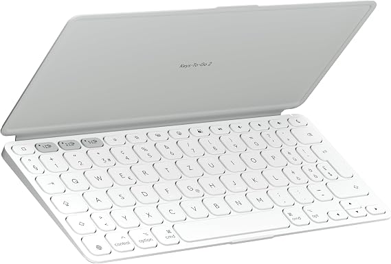 Logitech Keys-To-Go 2 Bluetooth Mobile Keyboard for Tablets (Light Grey)