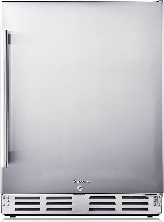 Kalamera Beverage Refrigerator 24 Inch, 150 Cans Outdoor Mini Drinks Fridge