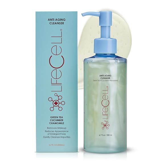 LifeCell pH Balanced Antioxidant Facial Cleanser Anti-Aging, Gentle