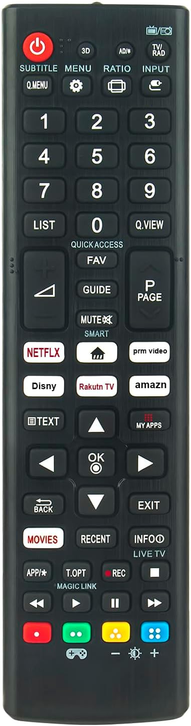 Replaced Universal Remote Control Compatible with All LG Smart TVs Remote
