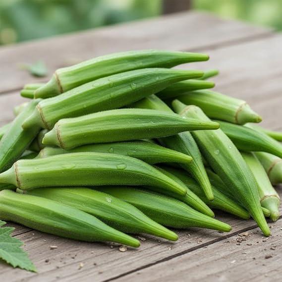 Okra Seeds – Clemson Spineless – High Yielding, Italian Tender Smooth Pods – Ideal for Curries, Stir Fries & Soups – Grow Outdoors, Greenhouse or Polytunnel
