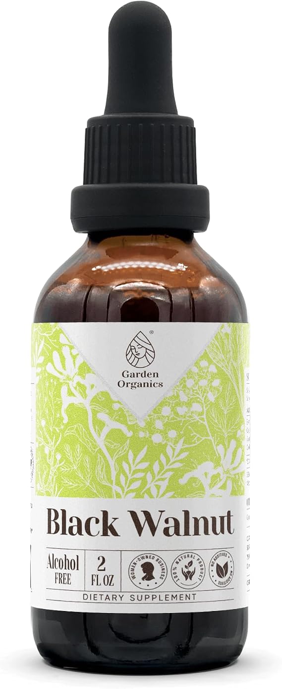 Black Walnut Alcohol-Free Natural Tincture Extract, Immune System Booster, Liquid Drops Made from 100% Black Walnut (Juglans nigra) Dried Hull (2 fl oz)