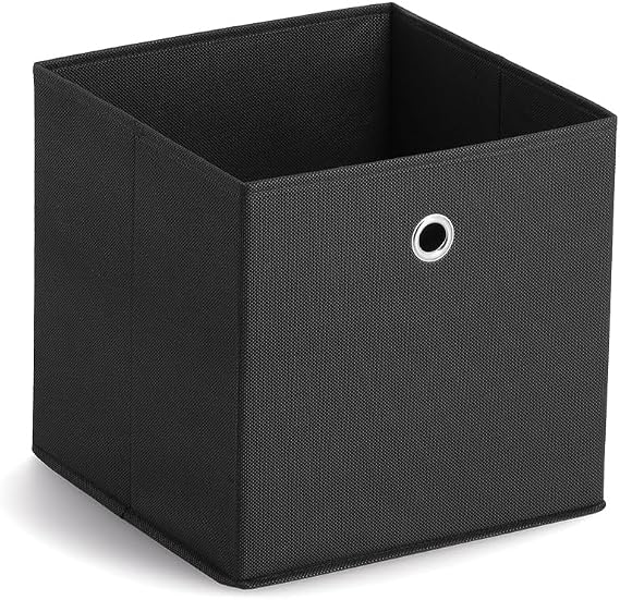 Zeller 14133 Storage Box Non-Woven Material L 28 x W 28 x H 28 cm Black