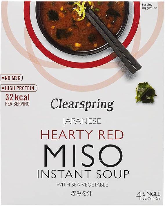 Clearspring Hearty Red Miso Soup + Sea Veg 1 x 4x10g