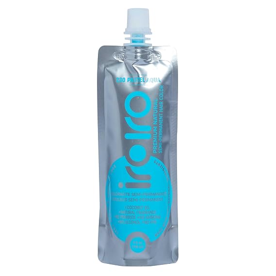 IROIRO Premium Natural Semi-Permanent Hair Color 230 Pastel Aqua (4oz)