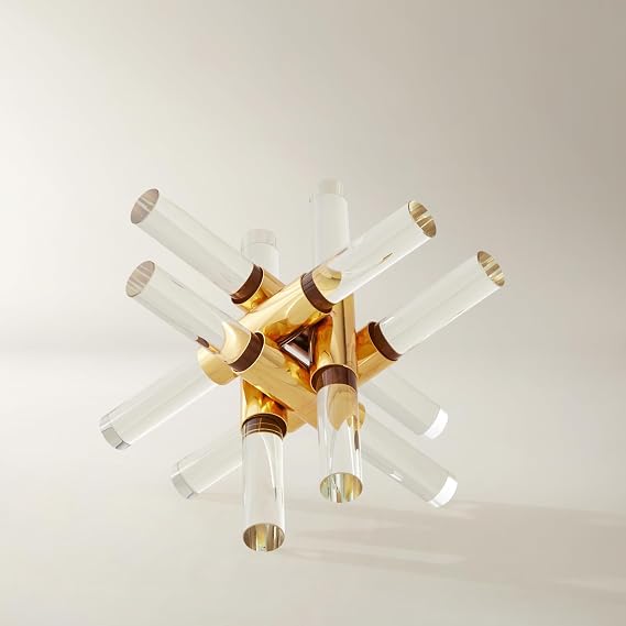 Z Gallerie Glass & Gold Decorative Object Home Decor