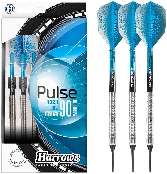 Harrows Pulse 18g 90% Tungsten Soft Tip Darts - 18g