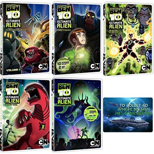 Ben 10 Ultimate Alien: Complete TV Series Seasons 1-3 DVD Collection with Bonus Art Card