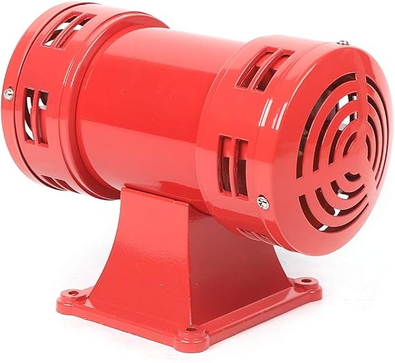 MS-490 Air Raid Sirens, 110V 400W Electric Siren Air Raid Sound Siren Alarm, 140db Industrial Siren Motor Driven Siren for Industrial Ships Mines
