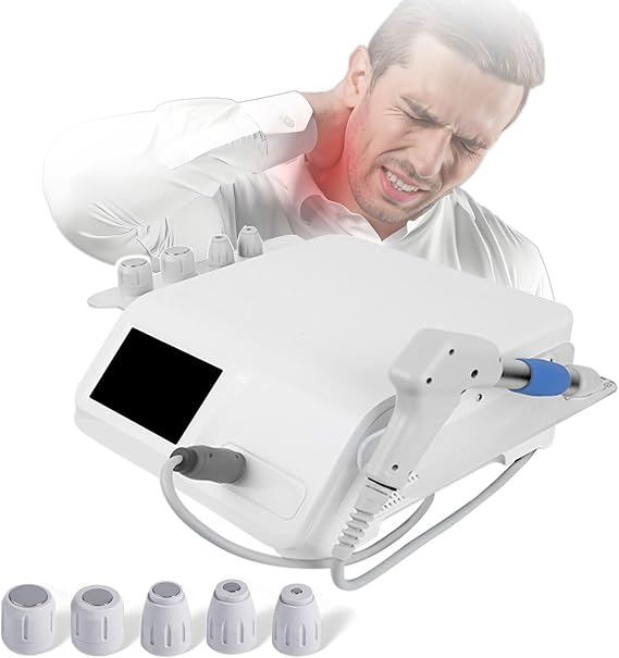 Extracorporeal Shockwave Therapy Machine - Electromagnetic Therapy Device with 15 Adjustable Modes for Pain Relief in Back, Shoulder, and Waist
