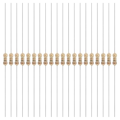 YOKIVE 200 Pcs 1/4W (0.25 Watts) 100 Ohm 5% Carbon Film Resistor, Carbon Film Single Fixed Resistor | Great for DIY Electronic Devices, Circuit Boards, Sensors