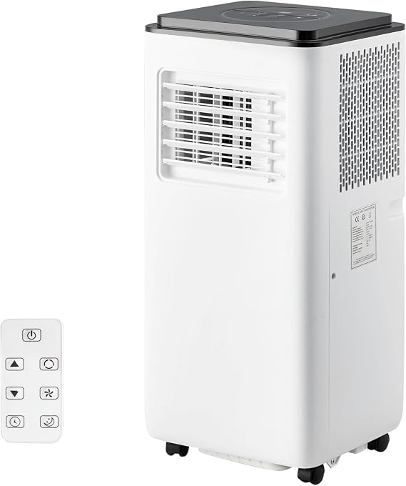 Portable Air Conditioners, 10000 BTU Portable AC, AC Unit with Cooling, Dehumidifying & Fan, Quiet Operation and Easy Mobility, Remote Control, Enhanced Air Quality for Home & Office