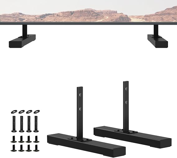 Metal TV Stand for LG TV Legs Only for LG 47LB5900-UV 49UB8200-UH 50LB6300 50LF6090-UB 50LH5730-UA 55LB5900-UV 55LF6000-UB 55LY340C-UA 55UB8200-UH TV Stand Base for LG TV Legs Replacement with Screws