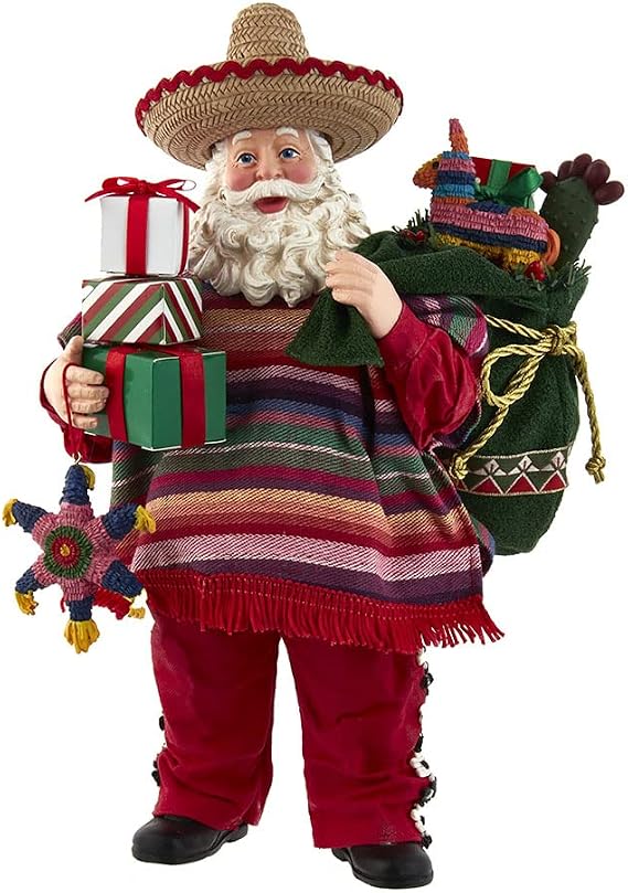 Kurt S. Adler 11-Inch Fabriche Musical Mexican Santa