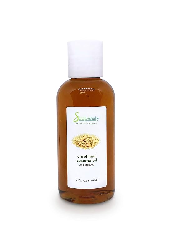 Sesame Oil Unrefined Virgin Carrier Toasted Cold Pressed 4 Oz To 1 Lbs (4 Oz)