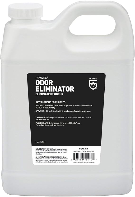GEAR AID Revivex Odor Eliminator, All-Natural Formula for Tents, Footwear and Sports Gear, 1 Gallon