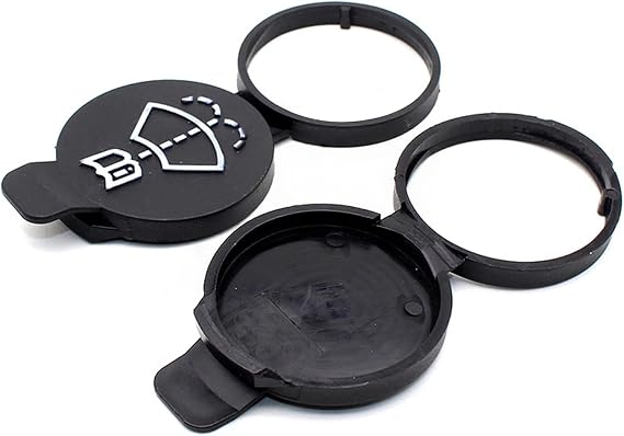 2 Pack Windscreen Washer Reservoir Cap, Replacement Wiper Fluid Tank Bottle Lid, Snap-Fit Plastic Washer Bottle Cap Compatible with Buick Chevrolet, Car Automotive Accessories
