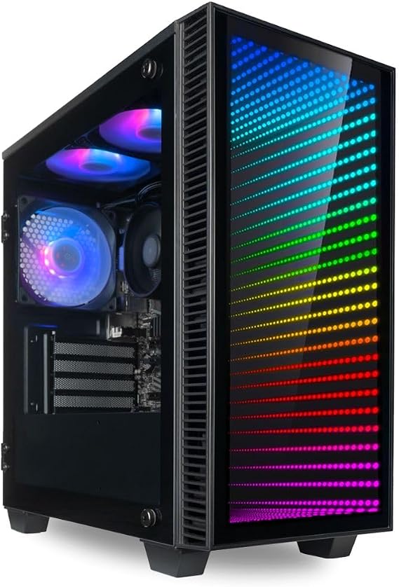 Continuum Micro Budget PC with Radeon Graphics, 8-Core AMD Ryzen 7 5700G CPU, 16GB RAM, 1TB Gen4 NVMe SSD, Student Desktop w/Windows 11 Pro, RGB Keyboard+Mouse, Internal Wi-Fi