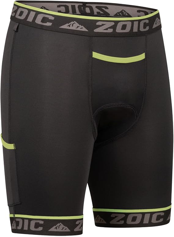 ZOIC Carbon Mens Cycling Liner - Performance Chamois, Moisture Control, Lightweight - Enduro, Mountain Biking, Trail Riding