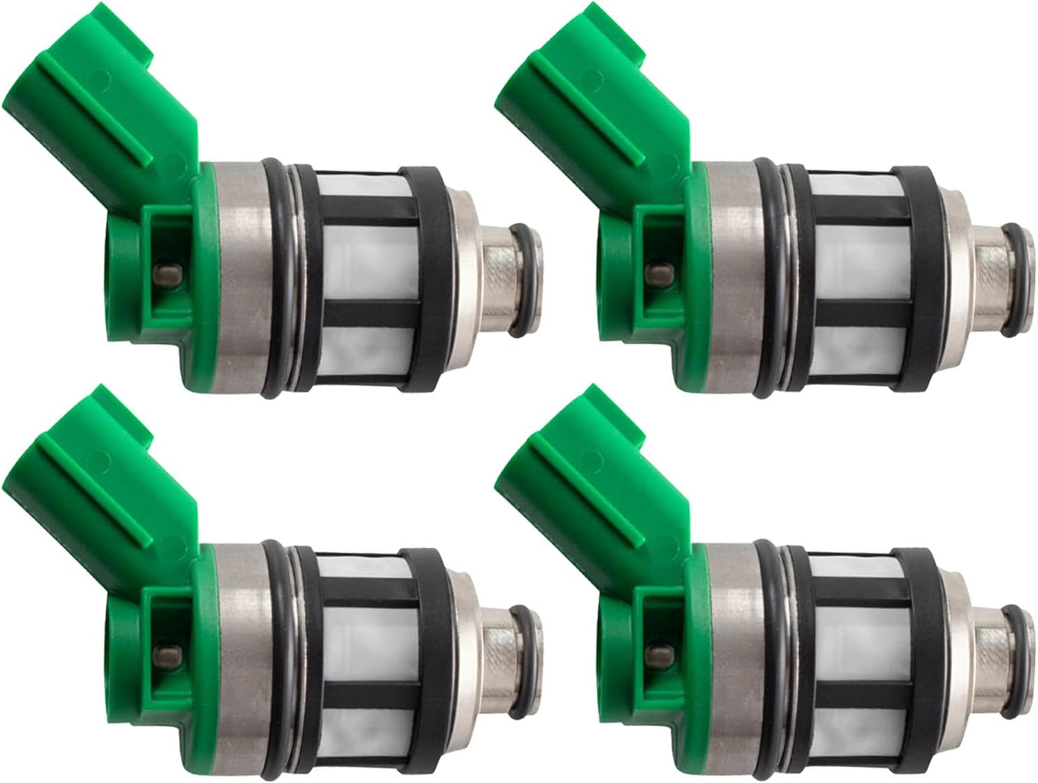 TRQ Fuel Injector Set Compatible with 1998-2004 Nissan Frontier 1996-1997 Pickup 2000-2004 Xterra
