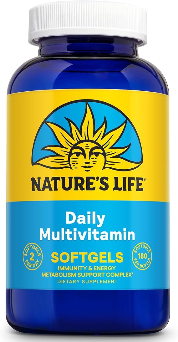 Nature’s Life Softgel Complete Multivitamin with Iron – 120/180 Count