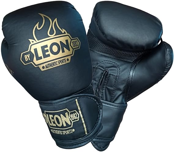 Leon Blade Training Boks, Kick Boks ve Muay Thai Eldiveni Siyah