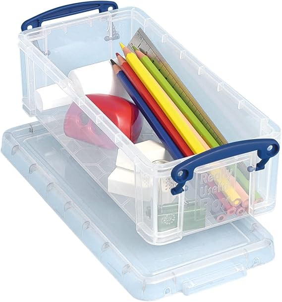 Really Useful Storage Box 0.9 Litre Clear Ref 0.9C