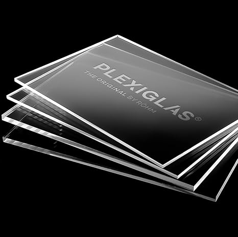 AtHaus Plexiglas® Acrylic Glass 2–10 mm Cut Panel Transparent Crystal-Clear Material Thickness and Size Choice Premium (5 mm 700 x 500 mm)