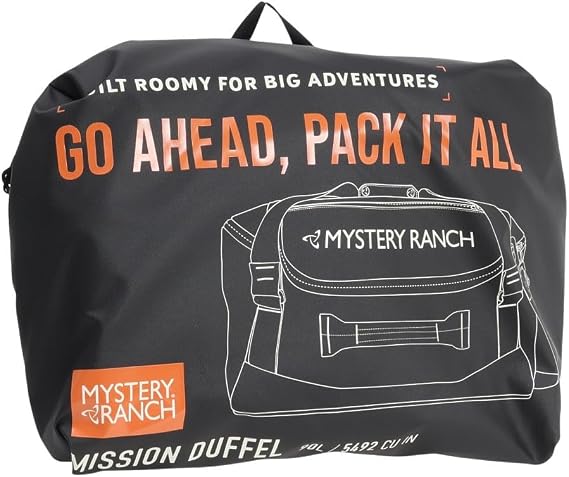 Mystery Ranch Mission Duffel 90 Durable & Adaptable Bag for Easy Travel Black, 90L