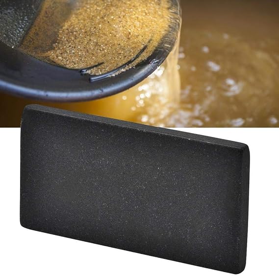 Metal Test Stone, Practical Jewelry Gold Testing Tool Touchstone Portable Gold Detecting Stone,Professional Jewelry Gold Testing Touchstone, for Gold Testing Examination Touchstone Jewelry Tool (L)