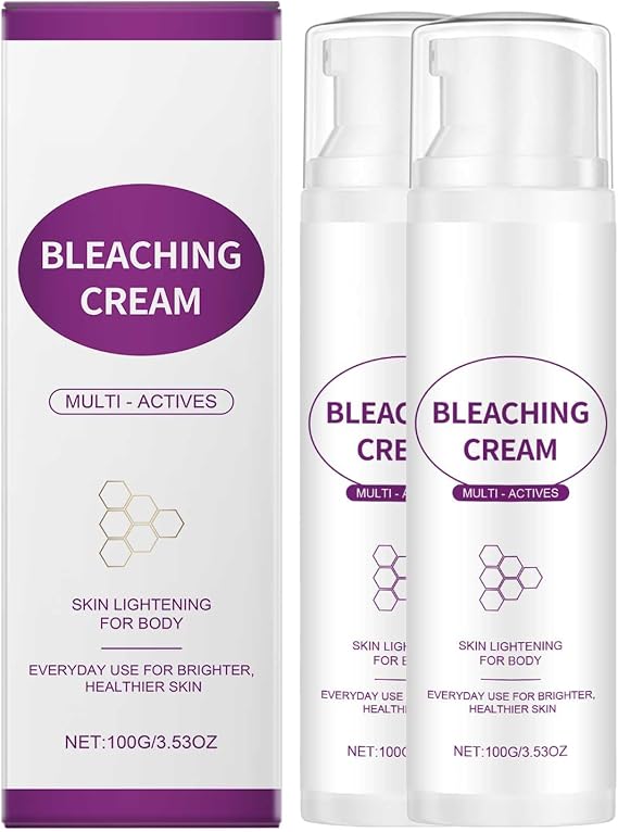 Whitening Face and Body Cream, Whitening Cream, Whitening Cream, Whitening Cream for Armpits, Knees, Elbows, Sensitive and Private Areas (2 Pieces)