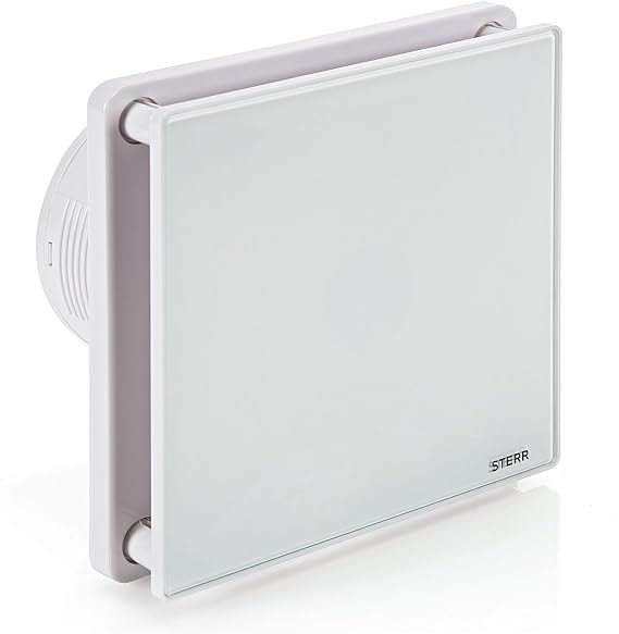 STERR White 100mm Extractor - Silent Air Extractor - Bathroom Ventilation - 100mm Extractor