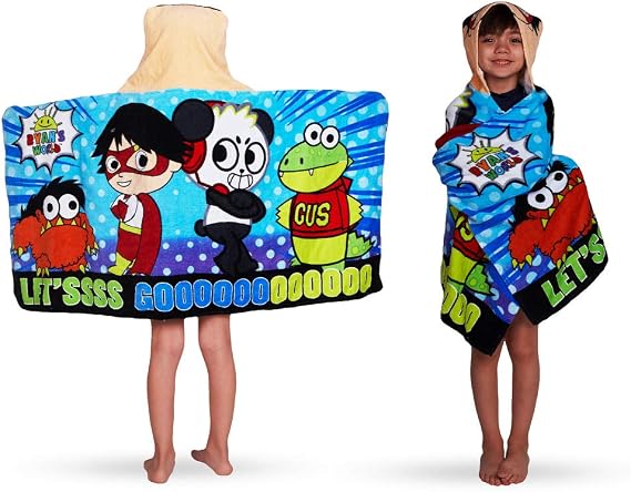 Ryan's world Hooded Towel