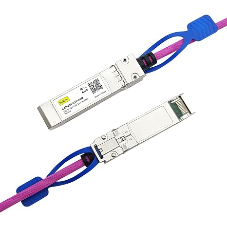 10Gtek 25GBASE-CR SFP28 to SFP28 Passive Cable, for Cisco SFP-H25GB-CU2M, Ubiquiti, Supermicro, Mikrotik, Arista and More, Nylon Braided Jacket, 2-Meter(6.6ft)