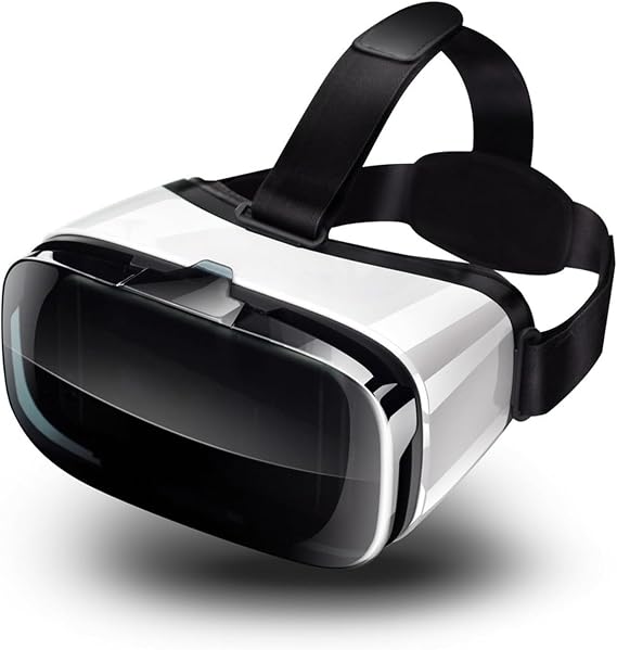 VR Headset for Phone, Compatible with iPhone Samsung and Android 3D Virtual Reality for Kids and Adults VR Glasses for Smartphone /4.5-6.3in Eyes Protected Anti-Blue HD Lenses
