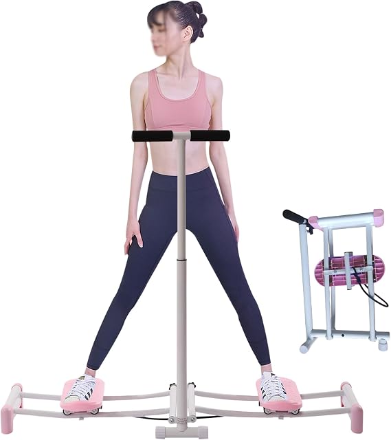 Leg Machine, Leg Exercise Equipment, Slim Body Female Pelvic Floor Muscle Fitness, Adjustable Height, Weight Loss, Kegel Exercises, Ski Practice, Pink
